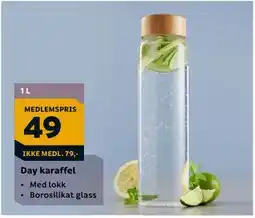 Megaflis Day karaffel, NOK 79, Medlemspris tilbud