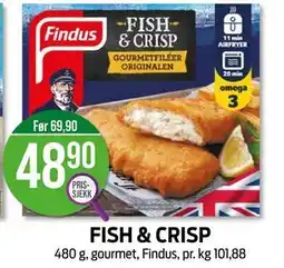 Kiwi FISH & CRISP, NOK 48.9 tilbud