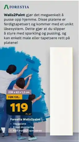 Megaflis Forestia Walls2paint tilbud