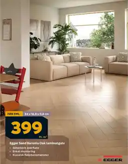 Megaflis Egger Sand Baronia Oak laminatgulv tilbud