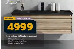 Megaflis Lind Unique 100 baderomsmøbel tilbud