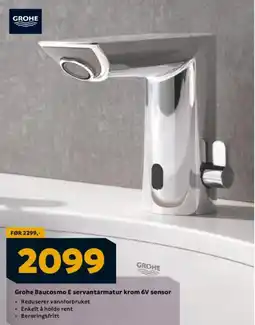 Megaflis Grohe Baucosmo E servantarmatur krom 6V sensor tilbud