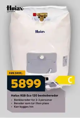 Megaflis Høiax RSB Eco 120 benkebereder tilbud