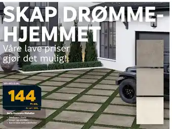 Megaflis Serie Konkrete flisheller tilbud