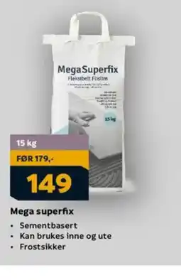 Megaflis Mega superfix tilbud