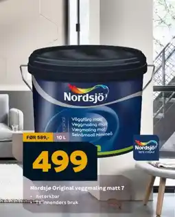 Megaflis Nordsjø Original veggmaling matt 7 tilbud