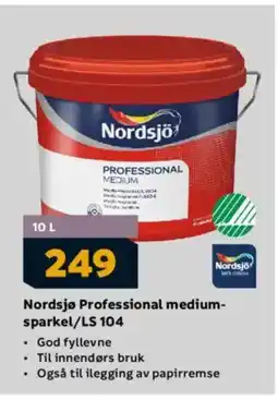 Megaflis Nordsjø Professional medium- sparkel/LS 104 tilbud