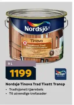 Megaflis Nordsjø Tinova Trad Tixett Transp tilbud