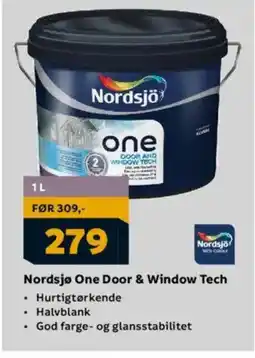 Megaflis Nordsjø One Door & Window Tech tilbud