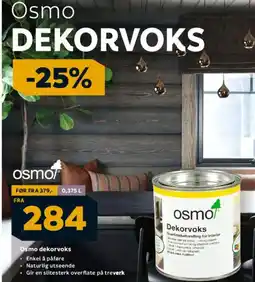 Megaflis Osmo dekorvoks tilbud