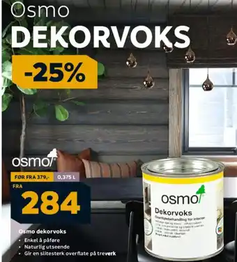 Megaflis Osmo dekorvoks tilbud