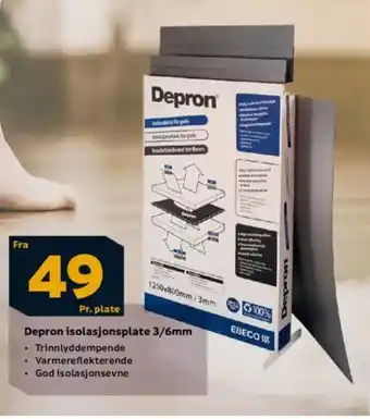 Megaflis Depron isolasjonsplate 3/6mm tilbud