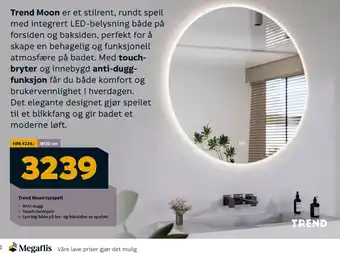 Megaflis Trend Moon Lysspeil tilbud