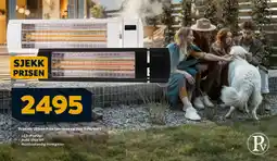 Megaflis Provida Ultron Plus terrassevarmer hvit/sort tilbud