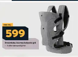 Megaflis Dreambaby Journey babysele grå tilbud
