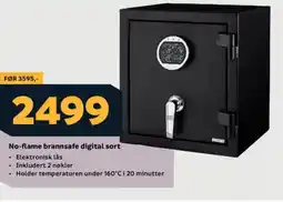 Megaflis No-flame brannsafe digital sort tilbud