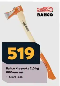 Megaflis Bahco kløyvøks 800mm sus tilbud