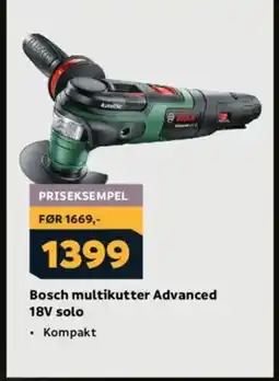 Megaflis Bosch multikutter Advanced 18V solo tilbud