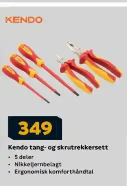 Megaflis Kendo tang- og skrutrekkersett tilbud