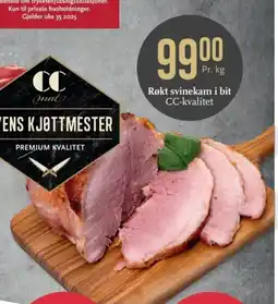 CC Mat Røkt svinekam i bit CC-kvalitet tilbud