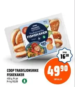Coop Obs Coop tradisjonsrike fiskekaker tilbud