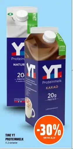 Coop Obs TINE YT Proteinmelk tilbud