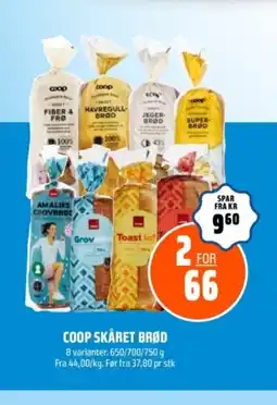 Coop Obs Coop skåret brød tilbud