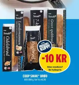 Coop Obs Coop smak* brød tilbud