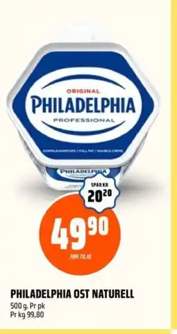 Coop Obs PHILADELPHIA Ost naturell tilbud