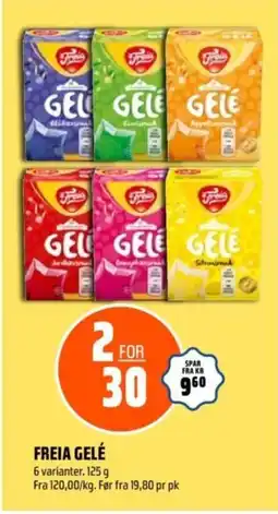 Coop Obs Freia gelé tilbud