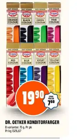 Coop Obs Dr. Oetker konditorfarger tilbud