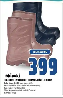 Coop Obs Okidoki svalbard termostøvler barn tilbud