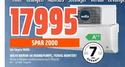 Coop Obs WILFA Narvik 40 varmepumpe, ferdig montert tilbud