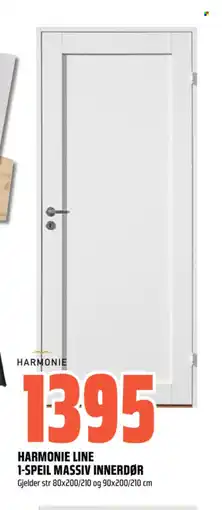 Coop Obs Harmonie Line 1-speil massiv innerdør tilbud