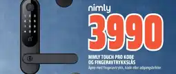 Coop Obs Nimly Touch pro kode og fingeravtrykkslas tilbud