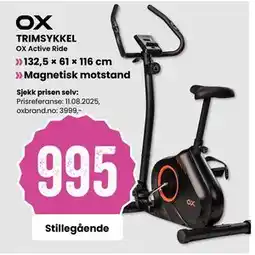 Sport Outlet TRIMSYKKEL, NOK 995 tilbud