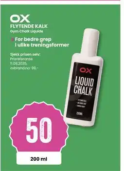 Sport Outlet FLYTENDE KALK, NOK 50 tilbud
