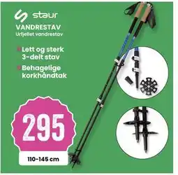 Sport Outlet VANDRESTAV, NOK 295 tilbud
