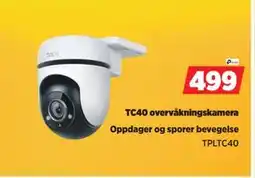 POWER TC40 overvåkningskamera, NOK 499 tilbud