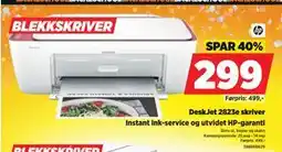 POWER DeskJet 2823e skriver, NOK 299 tilbud