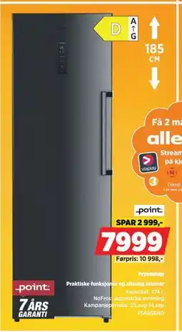 POWER Fryseskap, NOK 7999 tilbud