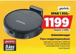 POWER Robotstøvsuger, NOK 1199 tilbud
