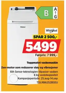 POWER Toppmatet vaskemaskin, NOK 5499 tilbud