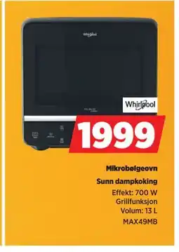 POWER Mikrobølgeovn, NOK 1999 tilbud