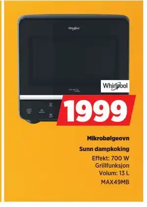 POWER Mikrobølgeovn, NOK 1999 tilbud