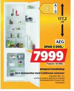 POWER Integrert kombiskap, NOK 7999 tilbud