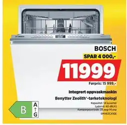 POWER Integrert oppvaskmaskin, NOK 11999 tilbud