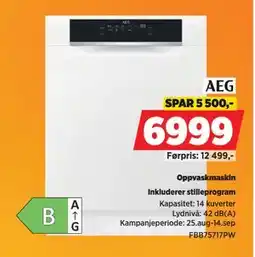 POWER Oppvaskmaskin, NOK 5500 tilbud