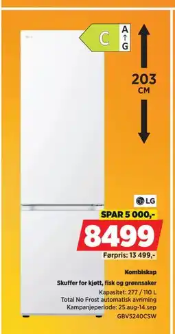 POWER Kombiskap, NOK 8499 tilbud