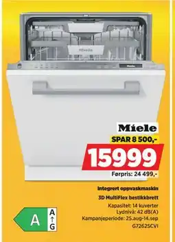 POWER Integrert oppvaskmaskin, NOK 15999 tilbud